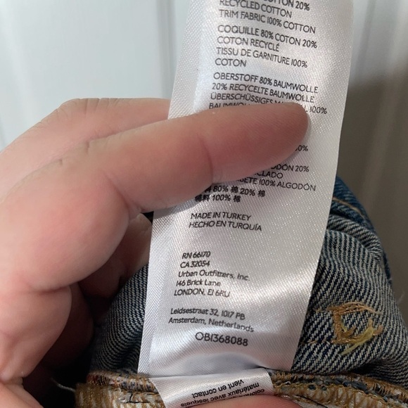 NEW FREE PEOPLE x REVOLVE Patchwork Straight Leg Boyfriend Jeans Size 26 - Picture 11 of 11